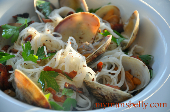30 Minute Meals: Drunken Clams Spicy Clams1 url 30 Minute Meals: Drunken Clams
