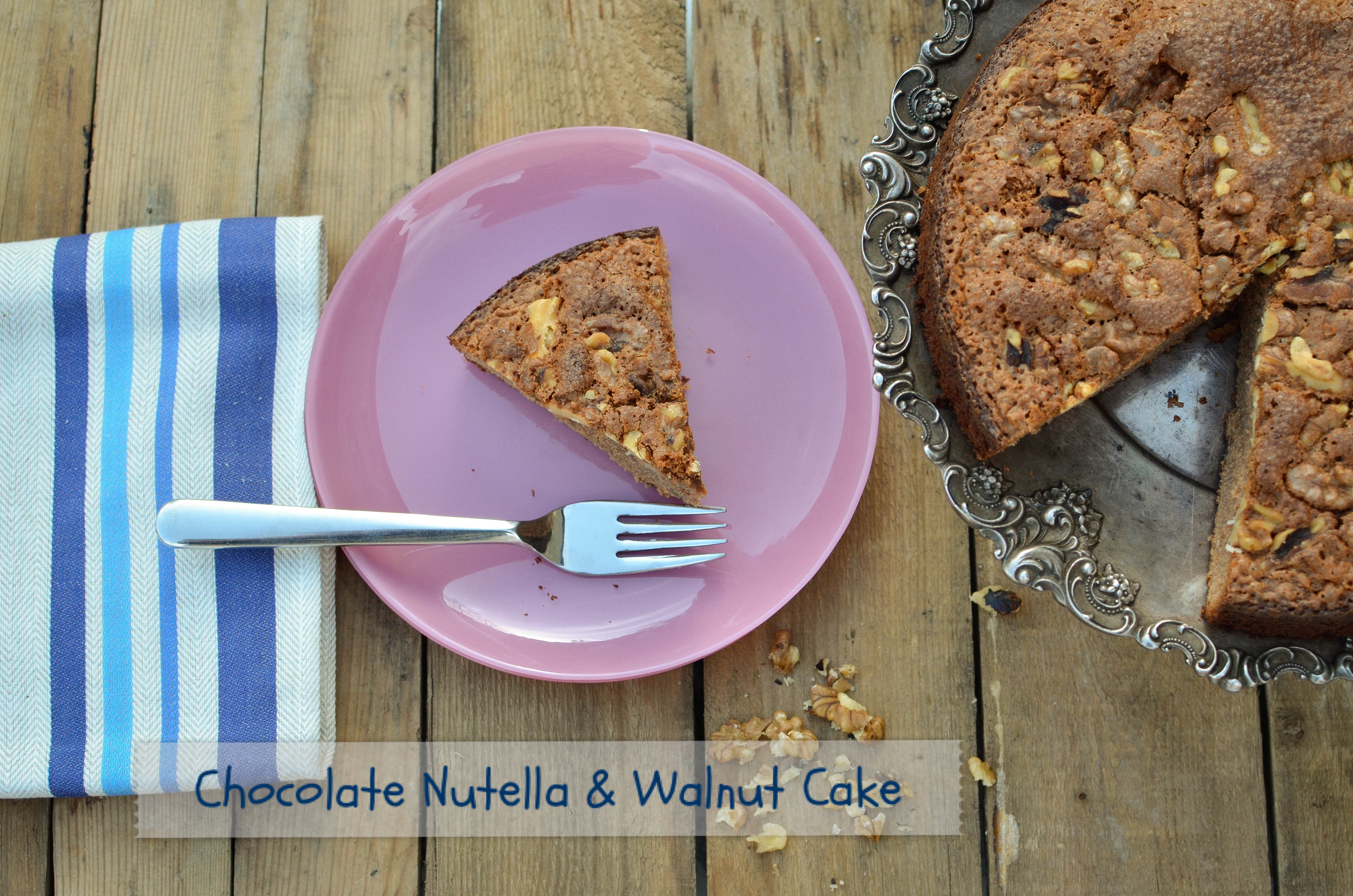Chocolate Nutella & Walnut Cake Chocolate Nutella & Walnut Cake